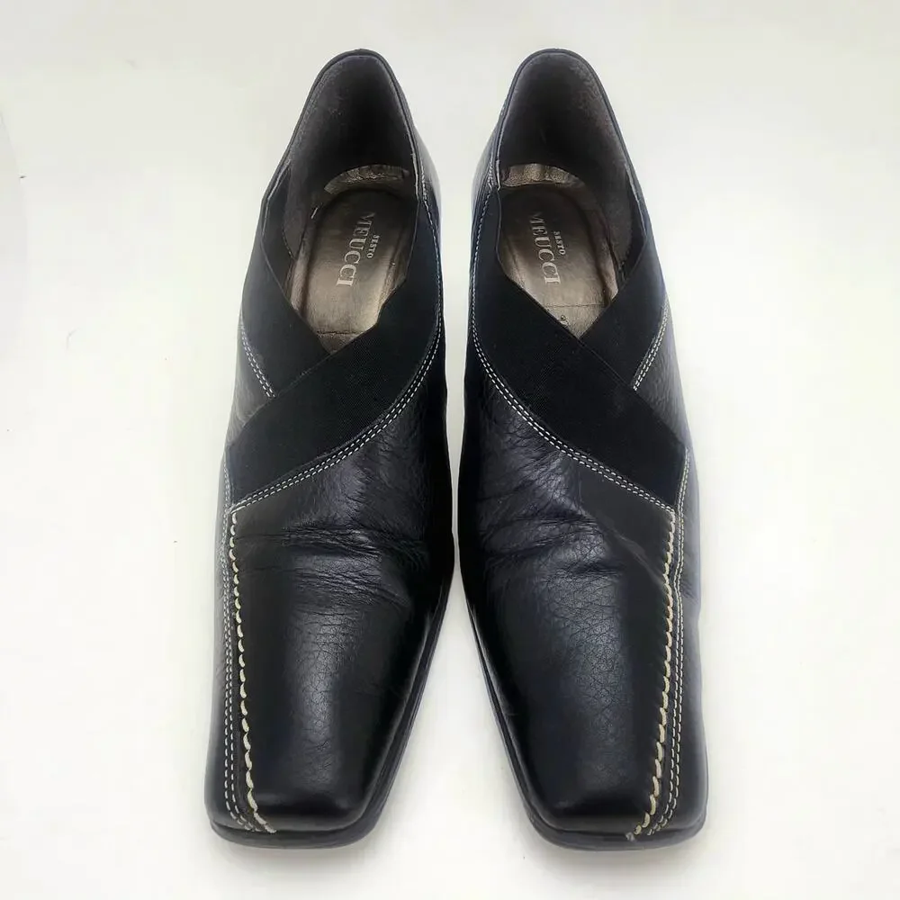 Sesto Meucci Heel Womens 9 Italy Square Toe Professional Corpcore Mature classic